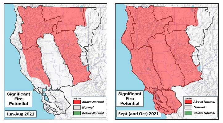 These maps show ‘all of the pieces are in place’ for serious fire season in Northern California